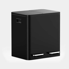 Matte Black Double Bin - 30L