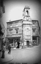 A4 Photo Cornwall Bodmin Turret Clock On Road Junction B3268 & Shops