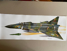 Swedish Aircraft Aviation art print Saab AJ37 Viggen  (damaged)