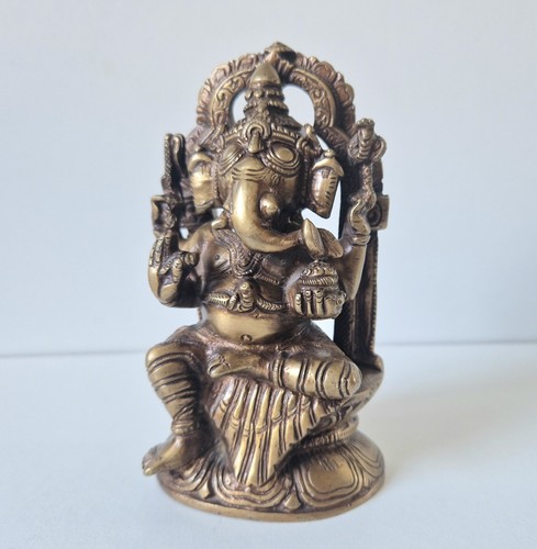Vintage bronze lord ganesh - vintage,