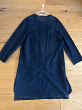Max Mara S' Blue Leather Suede