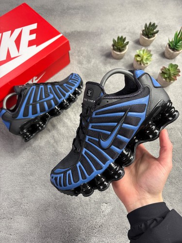 Nike shox black blue - nike,