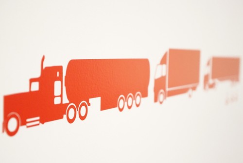 Lorry truck and - and, wall