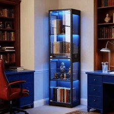 Glass Display Cabinet with LED
