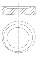Piston MAHLE Fits OPEL