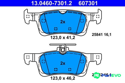 Ate disc brake pad - pad, set