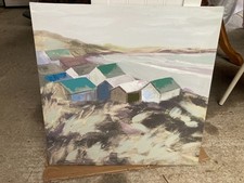 Canvas beach huts - beach, by