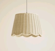 M&S - Wicker Scallop Lamp