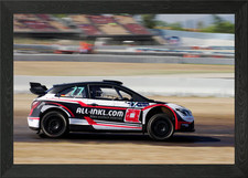 Rallycross car action - car, in