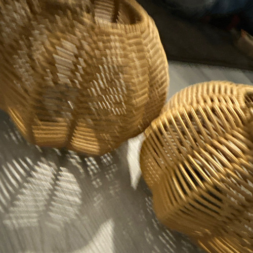 Brown rattan woven - rattan,