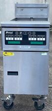 PITCO SE14 SINGLE TANK 2 BASKET 3 PHASE ELECTRIC FRYER ON WHEELS FWO, 3 IN STOCK