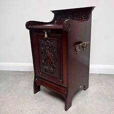 Edwardian mahogany fireplace coal cabinet