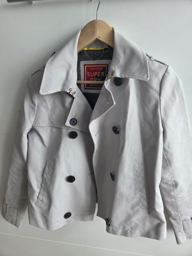 Cream jacket superdry size - by,