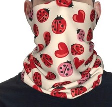 NEW tubular SCARF SNOOD HEARTS