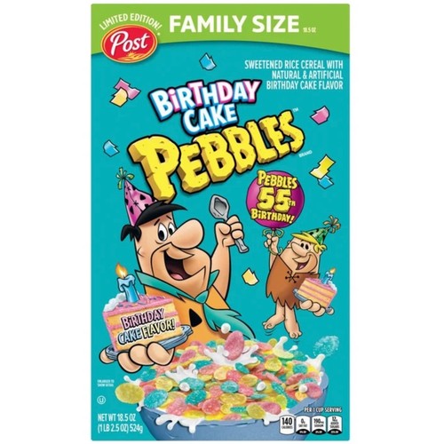 Birthday cake pebbles - cake, family