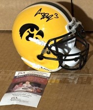 COOPER DEJEAN SIGNED Mini Helmet JSA COA IOWA HAWKEYES