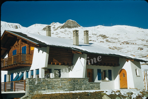 Alpine chalet snowy - alpine,