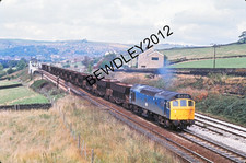 ORIGINAL 35mm SLIDE 25114 AT NEW MILLS SOUTH JUNCTION ICI HOPPERS 28/9/1976