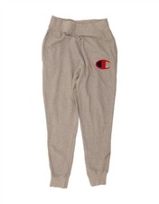 CHAMPION Mens Tracksuit Trousers Joggers Large Grey Cotton DG42