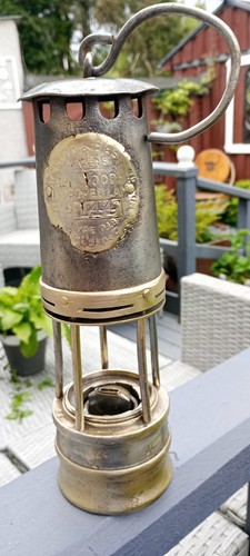 Antique miners lamp made - made, by