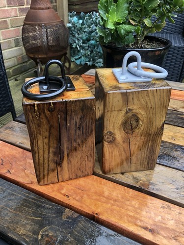Wooden door stop small - wooden,