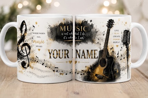 Personalised musician mug - 🎵,