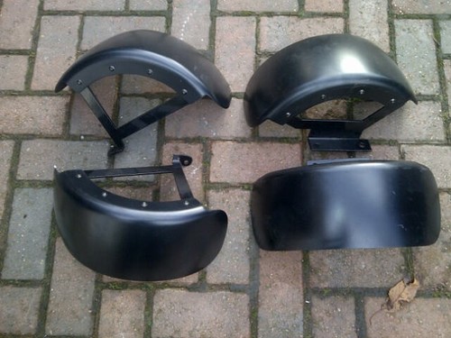 Electric golf buggy mudguards - electric,