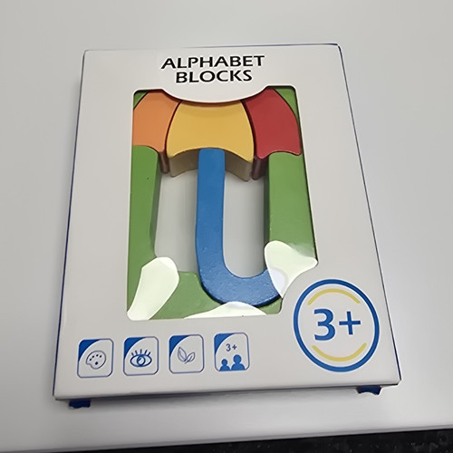 Diy wooden alphabet block - wooden,