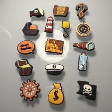 16 X Pirate Shoe Charms Fits