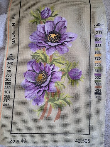 Tapestry canvas floral design - tapestry,