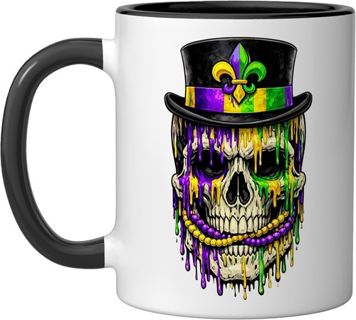 Mardi gras skull - mardi, hat