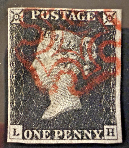 1840 penny black sg - 1d,