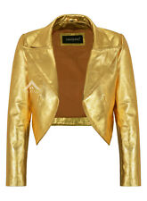 Ladies Shinny Cropped Leather