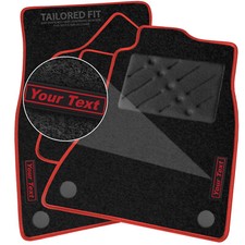 To Fit Alfa Romeo Spider S4 1990-1993 Black Car Mats + Custom Badge [FM]