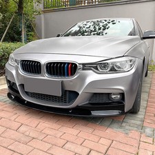 FOR BMW 3 SERIES F30 F31 M SPORT 12-2018 FRONT SPLITTER LIP SPOILER GLOSS BLACK