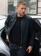 Black Bomber Flight Leather