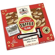 Walkers Brazil Nut Toffee Slab 400g - BARGAIN PRICE!!