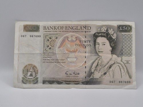 English banknote sir - £50,