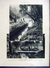 Original Old Vintage Print Pneumatic Tyre France Farm Bievre French 1933 20th