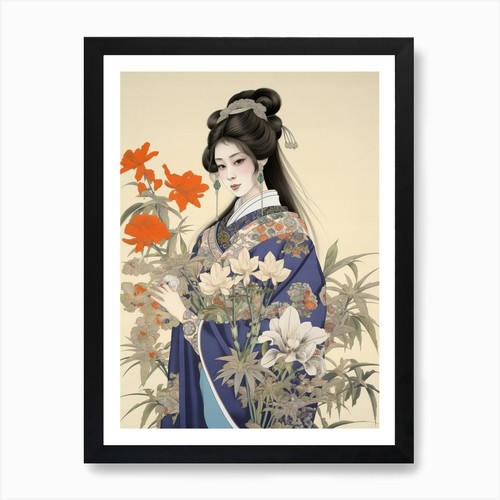 Ayame japanese iris vintage - japanese,