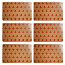 Set of 6 Wooden Effect