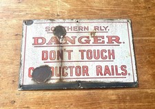 Southern Railway Danger Enamel