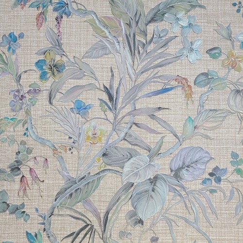 Floral plants brown - brown, blue