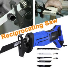 Corded Reciprocating Saw 5 Blades Wood Metal Plastic Electric Cutting Power Tool