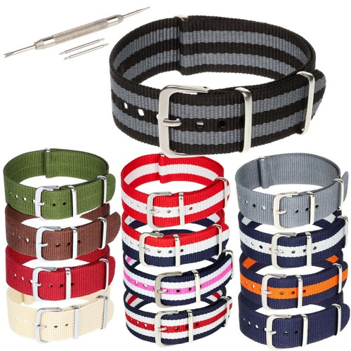 Military style canvas watch - military,