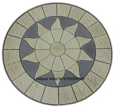 2.56m Sun circle paving slabs