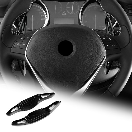 Black car steering wheel - black,