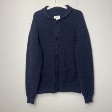 Toast Navy Blue Chunky Knit