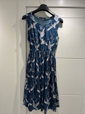 Japanese Print Chiffon Dress Size 14 (Tenki)