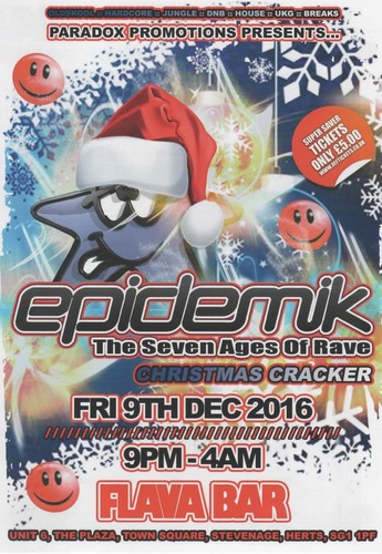 Epidemik classic rave - 9/12/16,